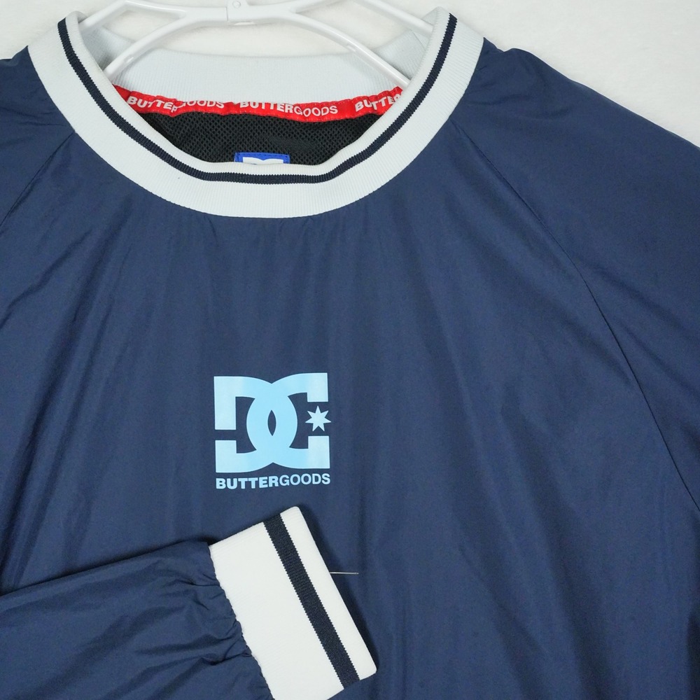 DC Shoes x Butter Goods Pullover Windbreaker Jacket Men's Size Small Blue